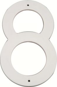 MACKIE NUMBER PLASTIC WHITE 200MM NO.2