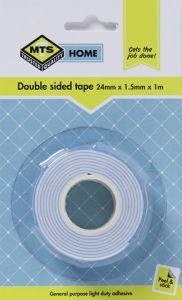 MTS HOME DOUBLE SIDED TAPE 24MMX1.5MMX1M