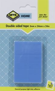MTS HOME DOUBLE SIDED TAPE 3X24MMX24MM
