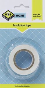 MTS HOME INSULATION TAPE WHITE 10M