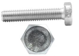 HEXAGON HEAD SET SCREWS - ZINC PLATED, HI - TENSILE (Grade