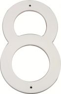 MACKIE NUMBER PLASTIC WHITE 200MM NO.0